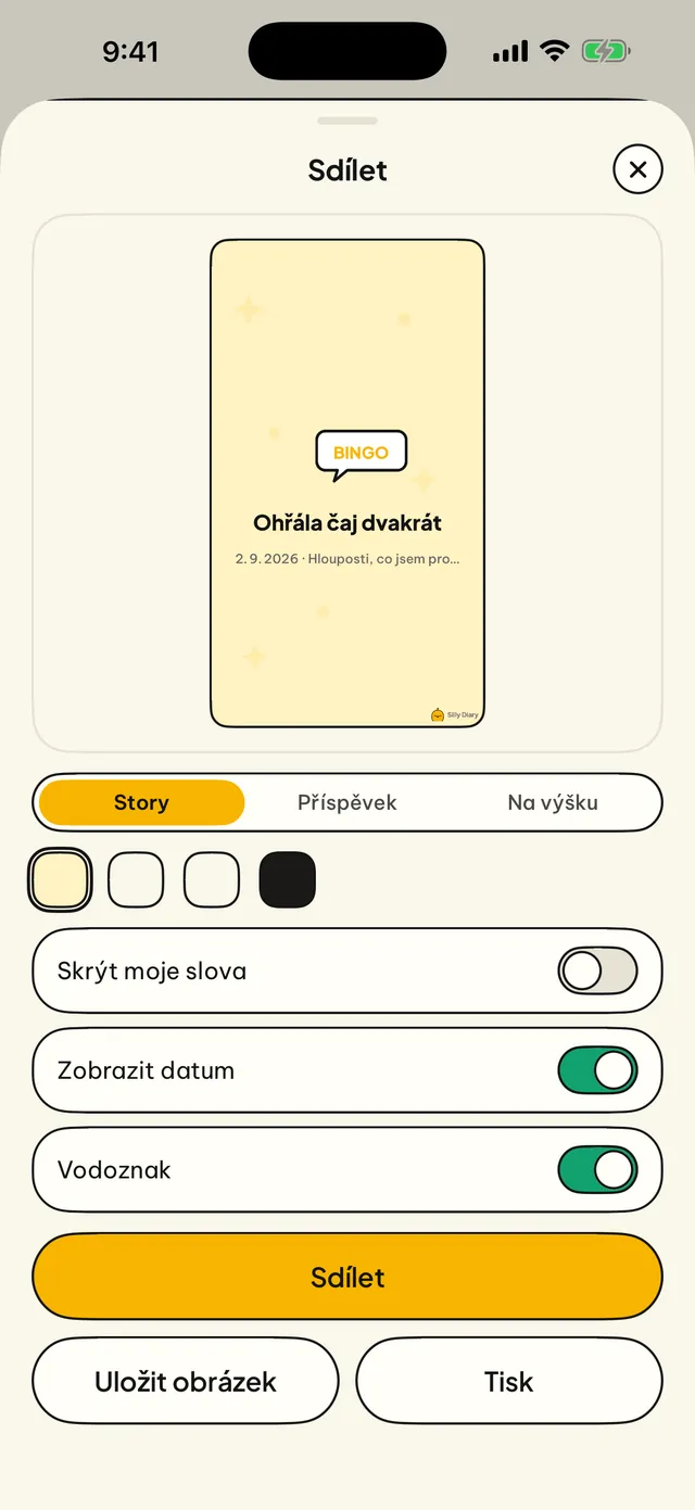 Sdílej to, nebo si to nech.