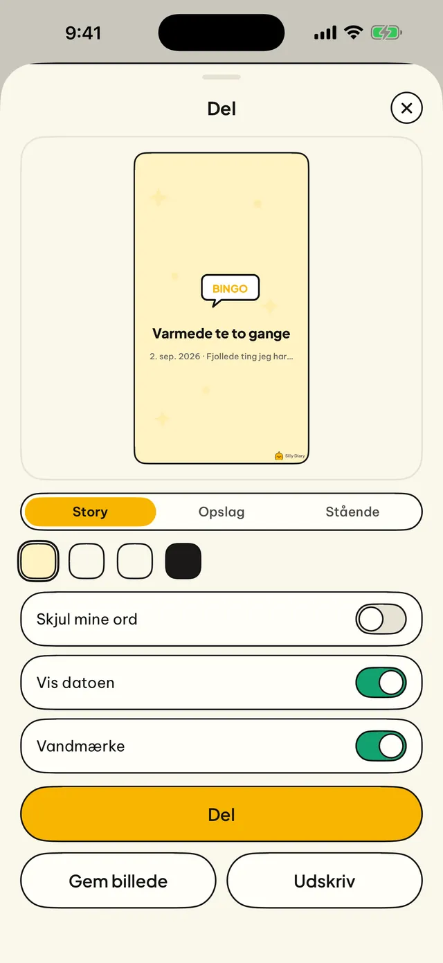 Del det, eller behold det.
