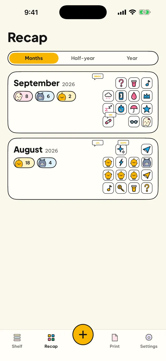 Look back by month.