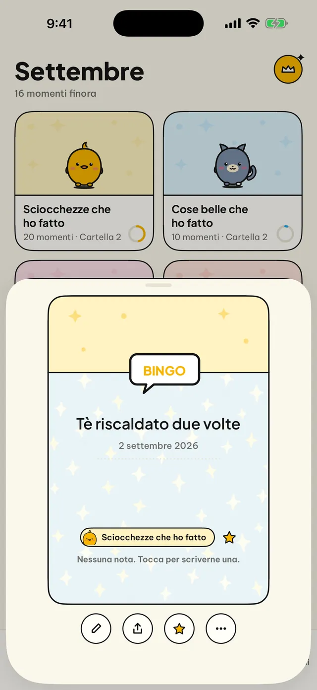 Ogni momento ha la sua carta.