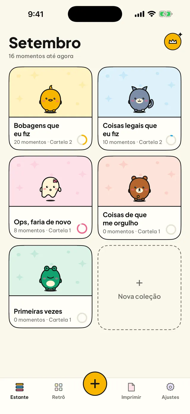 Um diário para as coisinhas.